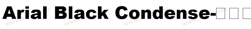 Arial Black Condense字体转换